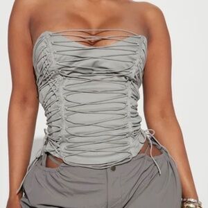 Lace Up Corset Top